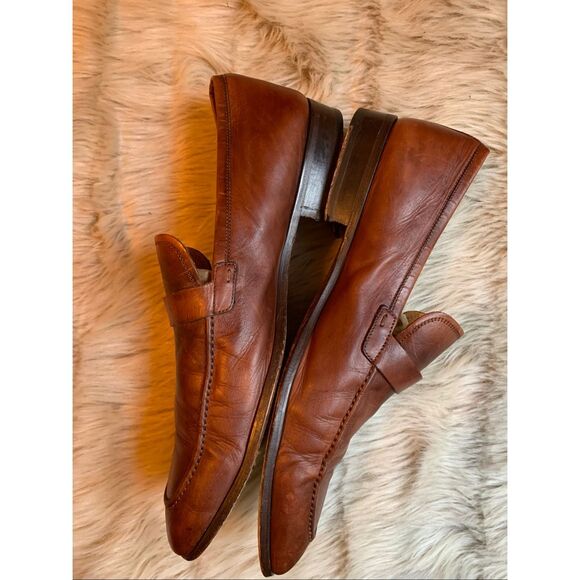 Magnanni Paseo Leather Strap Dress Loafer shoes men's size 12M - Picture 3 of 9